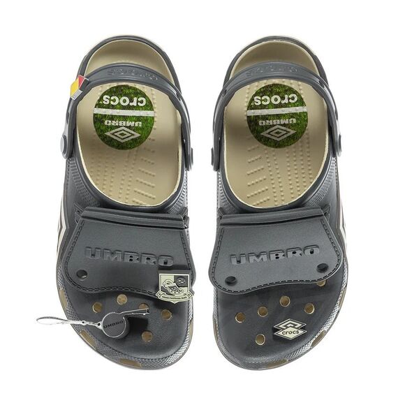 Crocs Classic Clog Umbro Bone/Slate Grey Men\'s Size 10 - (213397-2YD)